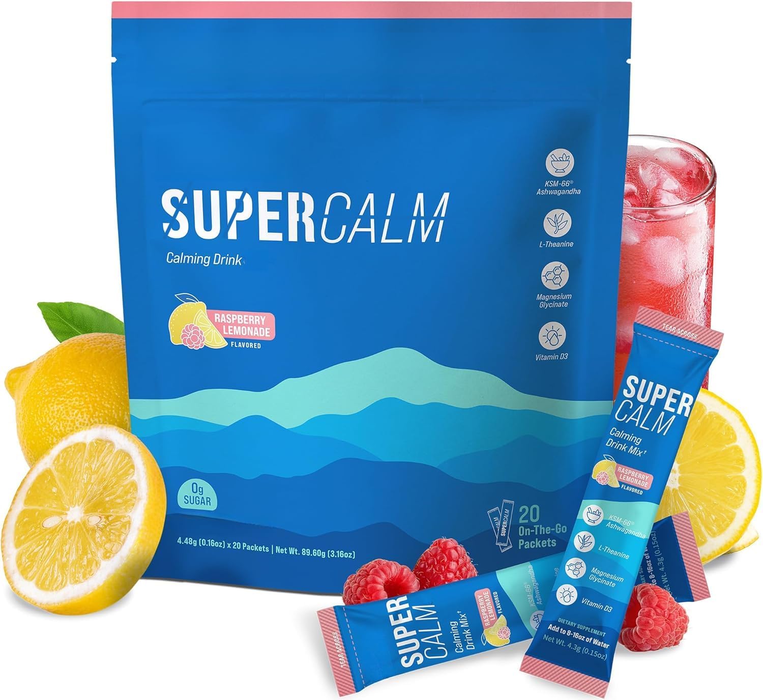 NEW-supercalm,super cortisol,Go slow every day, relax and focus