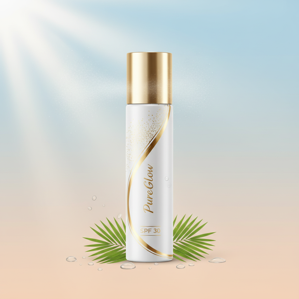 Spray Solaire SPF 30 Corps - PureGlow - Tout en un clic