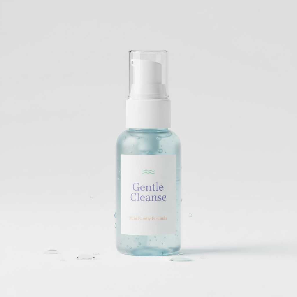 Mini Gel Nettoyant Doux - PureGlow - Tout en un clic