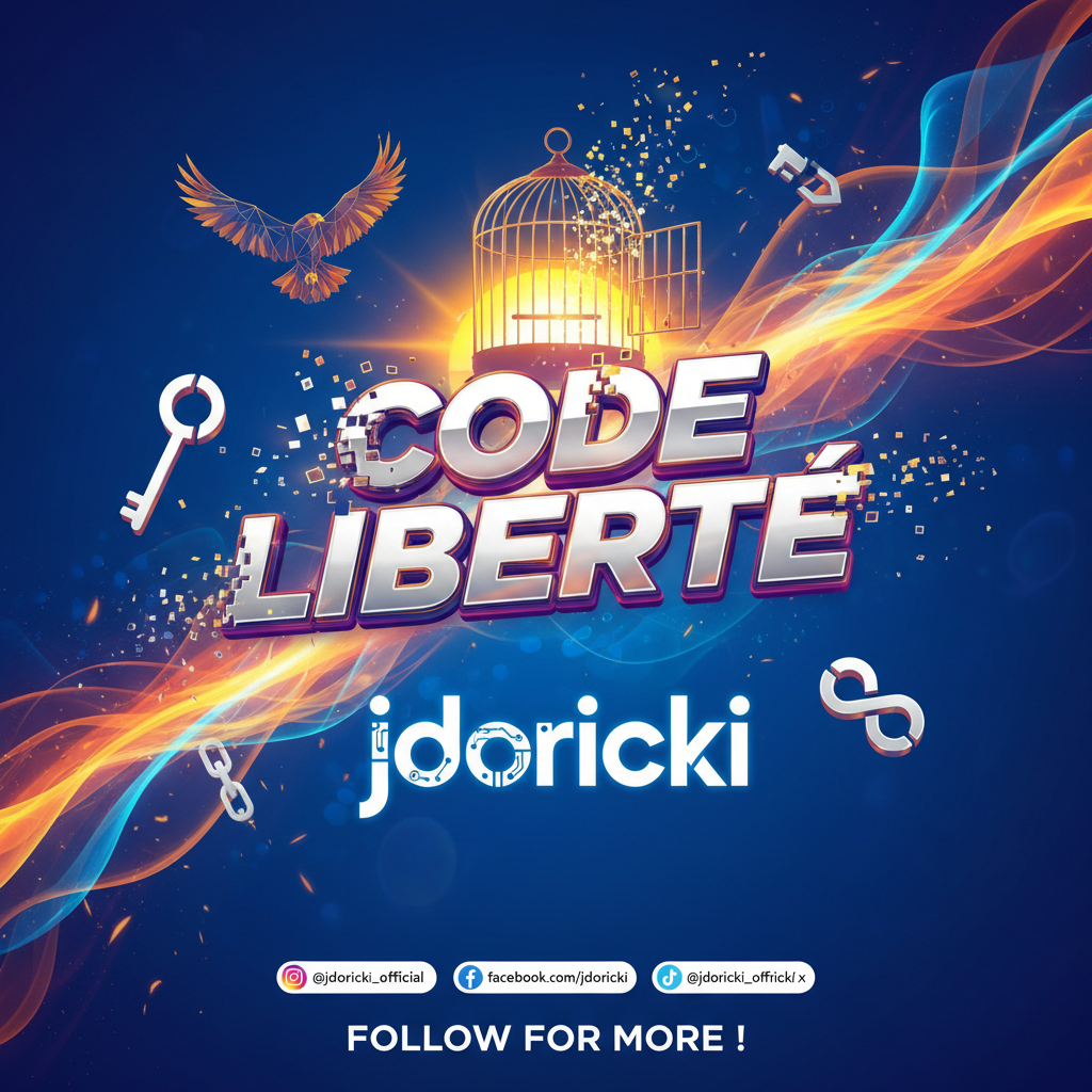 Image du produit digital Code Liberté - Devenir Viral sur les Réseaux Sociaux par Tout en un clic, avec des icônes de réseaux sociaux.